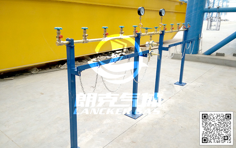 雙側(cè)單路（T字型）氧氮?dú)宥趸紖R流排