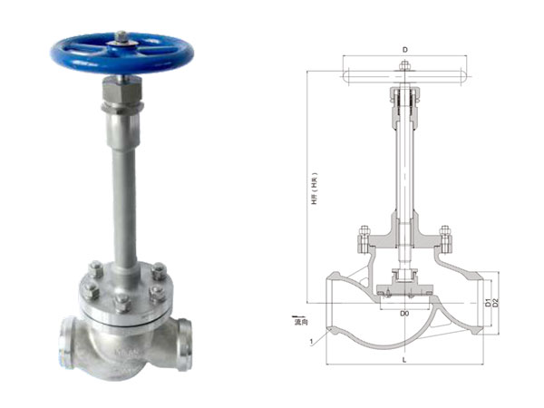 DJF-D系列低溫長軸截止閥