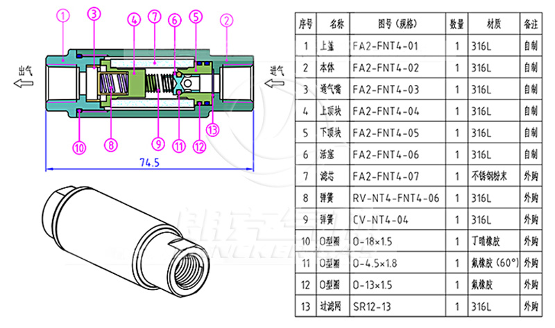 阻火器參數 阻火器參數