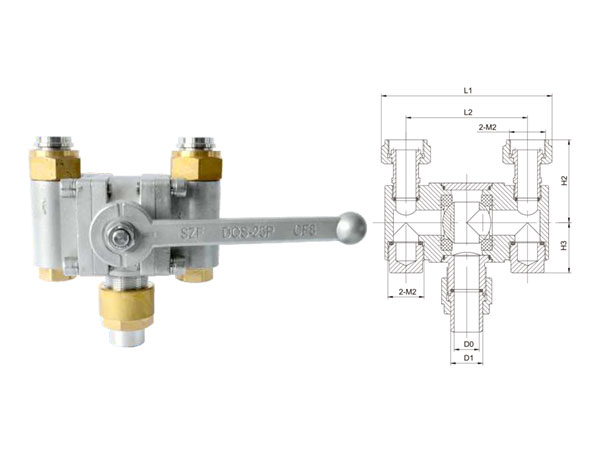 DQS-25P型低溫三通球閥